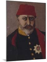 Portrait of the Ottoman Sultan, Abdel Aziz (1861-76)-Turkish School-Mounted Giclee Print