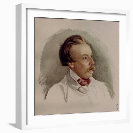 Portrait of the Painter Alexander Von Kotzebue (1815-188), 1840s-Gerhard Wilhelm von Reutern-Framed Giclee Print