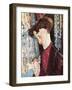 Portrait of the Painter Frank Havilland-Amedeo Modigliani-Framed Art Print