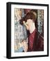 Portrait of the Painter Frank Havilland-Amedeo Modigliani-Framed Art Print