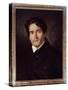 Portrait of the Painter Louis Riesener (1808-1878) Painting by Eugene Delacroix (1798-1863) 1835 Su-Ferdinand Victor Eugene Delacroix-Stretched Canvas