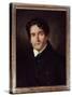 Portrait of the Painter Louis Riesener (1808-1878) Painting by Eugene Delacroix (1798-1863) 1835 Su-Ferdinand Victor Eugene Delacroix-Stretched Canvas