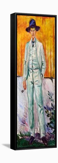 Portrait of the Painter Ludvig Karsten, 1905 (Oil on Canvas)-Edvard Munch-Framed Stretched Canvas