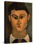 Portrait of the Painter Moise Kisling, 1915-Amedeo Modigliani-Stretched Canvas