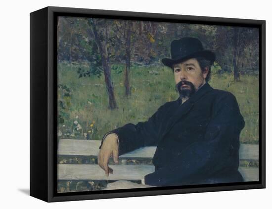 Portrait of the Painter Nikolai Alexandrovich Yaroshenko (1846-189), 1897-Mikhail Vasilyevich Nesterov-Framed Stretched Canvas