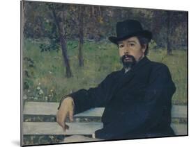 Portrait of the Painter Nikolai Alexandrovich Yaroshenko (1846-189), 1897-Mikhail Vasilyevich Nesterov-Mounted Giclee Print