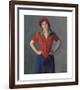 Portrait of the Painter Oda Krohg-Christian Krohg-Framed Premium Giclee Print
