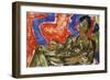 Portrait of the Painter Otto Mueller, 1915-Ernst Ludwig Kirchner-Framed Giclee Print