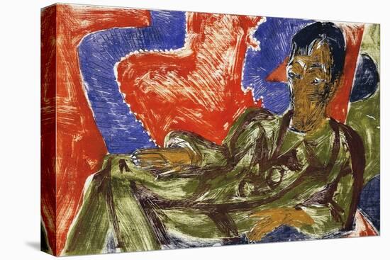 Portrait of the Painter Otto Mueller, 1915-Ernst Ludwig Kirchner-Stretched Canvas