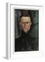 Portrait of the Painter Rouveyre, 1915 (Oil on Canvas)-Amedeo Modigliani-Framed Giclee Print