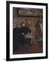 Portrait of the painter Tissot, 1867-8-Edgar Degas-Framed Giclee Print