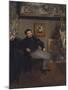 Portrait of the painter Tissot, 1867-8-Edgar Degas-Mounted Giclee Print