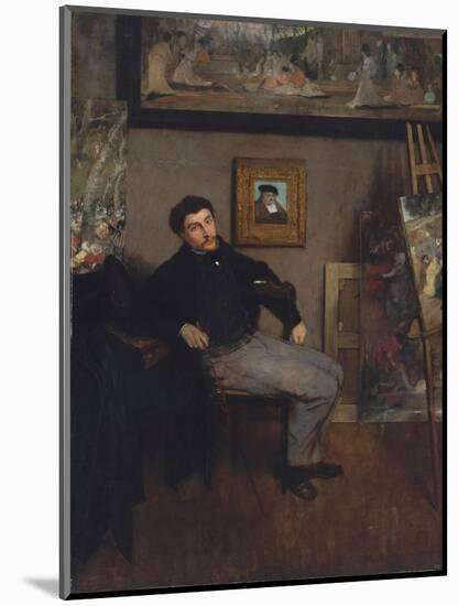 Portrait of the painter Tissot, 1867-8-Edgar Degas-Mounted Premium Giclee Print