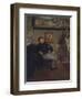 Portrait of the painter Tissot, 1867-8-Edgar Degas-Framed Giclee Print