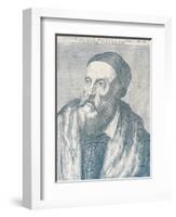 Portrait of the Painter Titian, 1587-Agostino Carracci-Framed Giclee Print