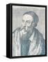 Portrait of the Painter Titian, 1587-Agostino Carracci-Framed Stretched Canvas