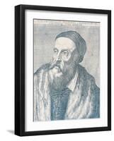 Portrait of the Painter Titian, 1587-Agostino Carracci-Framed Giclee Print