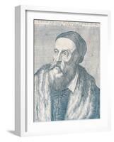 Portrait of the Painter Titian, 1587-Agostino Carracci-Framed Giclee Print