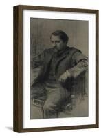 Portrait of the Painter Valentin Alexandrovich Serov (1865-191), 1901-Ilya Yefimovich Repin-Framed Giclee Print