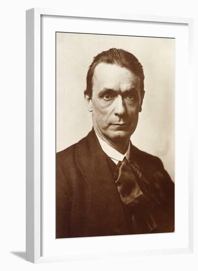 Portrait of the Philosopher and Esotericist Rudolf Steiner-null-Framed Photographic Print