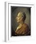 Portrait of the Philosopher Montesquieu after Jacques Antoine Dassiers-null-Framed Giclee Print