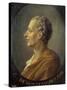 Portrait of the Philosopher Montesquieu after Jacques Antoine Dassiers-null-Stretched Canvas