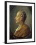 Portrait of the Philosopher Montesquieu after Jacques Antoine Dassiers-null-Framed Giclee Print