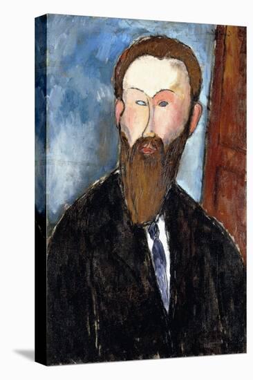 Portrait of the Photographer Dilewski, 1916-Amedeo Modigliani-Stretched Canvas