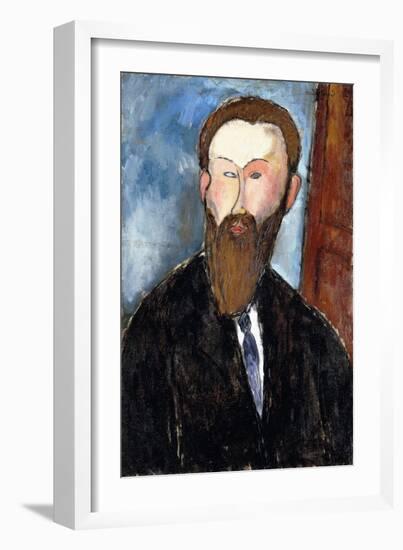 Portrait of the Photographer Dilewski, 1916-Amedeo Modigliani-Framed Giclee Print