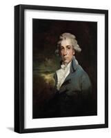 Portrait of the Playwright and Whig Statesman Richard Brinsley Sheridan, (1751-181)-John Hoppner-Framed Giclee Print