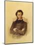 Portrait of the Poet Aleksandr Sergeevich Pushkin-Pyotr Fyodorovich Sokolov-Mounted Giclee Print