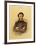 Portrait of the Poet Aleksandr Sergeevich Pushkin-Pyotr Fyodorovich Sokolov-Framed Giclee Print