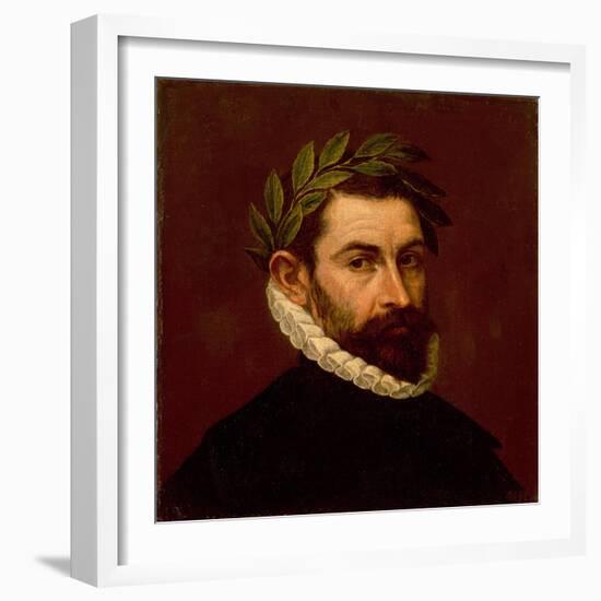 Portrait of the Poet Alonso De Ercilla Y Zuniga, (1533-159), Between 1576 and 1578-Dominico El Greco-Framed Giclee Print