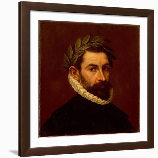 Portrait of the Poet Alonso De Ercilla Y Zuniga (1533-159), Between 1576 and 1578-El Greco-Framed Giclee Print