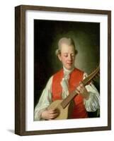 Portrait of the Poet Carl Mikael Bellman (1740-95) 1779-Per Krafft-Framed Giclee Print