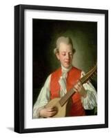 Portrait of the Poet Carl Mikael Bellman (1740-95) 1779-Per Krafft-Framed Giclee Print