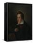 Portrait of the Poet Heinrich Heine (1797-185), 1831-Moritz Daniel Oppenheim-Framed Stretched Canvas