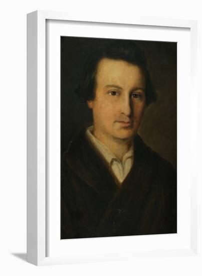 Portrait of the Poet Heinrich Heine (1797-185), 1843-Isidor Popper-Framed Giclee Print