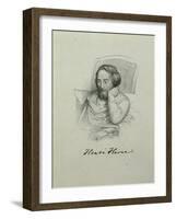 Portrait of the Poet Heinrich Heine (1797-185), 1851-Charles Gleyre-Framed Giclee Print