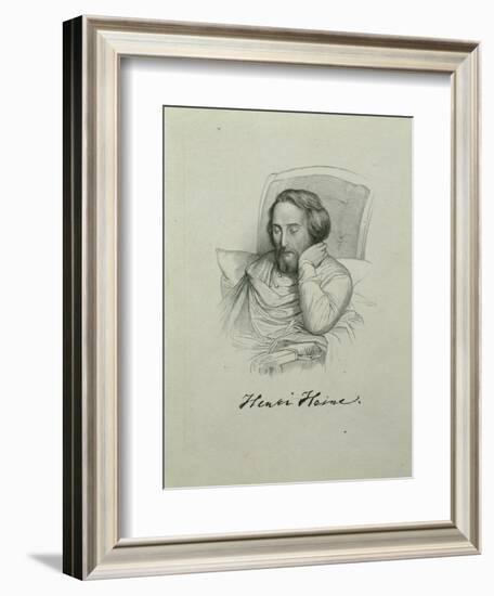 Portrait of the Poet Heinrich Heine (1797-185), 1851-Charles Gleyre-Framed Giclee Print