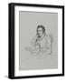 Portrait of the Poet Heinrich Heine (1797-185) after Franz Kugler from 1829, 1854-Eduard Mandel-Framed Giclee Print