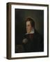 Portrait of the Poet Heinrich Heine (1797-185)-Moritz Daniel Oppenheim-Framed Giclee Print