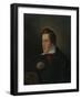 Portrait of the Poet Heinrich Heine (1797-185)-Moritz Daniel Oppenheim-Framed Giclee Print