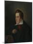 Portrait of the Poet Heinrich Heine (1797-185)-Moritz Daniel Oppenheim-Mounted Giclee Print
