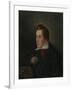Portrait of the Poet Heinrich Heine (1797-185)-Moritz Daniel Oppenheim-Framed Giclee Print