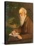 Portrait of the poet Henry Wadsworth Longfellow (1807-1882)-null-Stretched Canvas