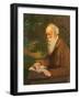 Portrait of the poet Henry Wadsworth Longfellow (1807-1882)-null-Framed Giclee Print