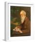 Portrait of the poet Henry Wadsworth Longfellow (1807-1882)-null-Framed Giclee Print