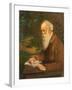 Portrait of the poet Henry Wadsworth Longfellow (1807-1882)-null-Framed Giclee Print