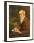 Portrait of the poet Henry Wadsworth Longfellow (1807-1882)-null-Framed Giclee Print